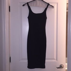 NWOT ZARA BODYCON BLACK DRESS
